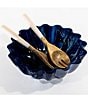 Jeanne Fitz Resin Collection Scalloped Bowl, Color:Blue - Image 2