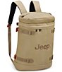 Jeep Cylindrical Laptop Backpack, Color:Warm Sand - Image 5