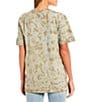 Color:Sand - Image 2 - Jeep Oversized Graphic T-Shirt
