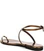 Color:Bronze - Image 3 - Atlantica Leather Ankle Wrap Sandals