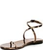 Color:Bronze - Image 4 - Atlantica Leather Ankle Wrap Sandals