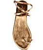 Color:Bronze - Image 5 - Atlantica Leather Ankle Wrap Sandals
