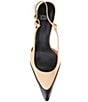 Jeffrey Campbell Booshky Leather Slingback Kitten Heel Pumps - Image 5