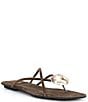 Jeffrey Campbell Cosmos Suede Stone Thong Flat Sandals - Image 1