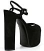 Jeffrey Campbell Ever Last Suede Ultra High Platform Block Heel Sandals - Image 2