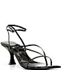 Jeffrey Campbell Fluxx Python Print Strappy Ankle Wrap Dress Sandals - Image 1