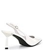 Color:White - Image 2 - Gambol Leather Slingback Pumps