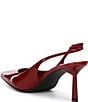 Color:Cherry Red Patent - Image 3 - Gambol Patent Leather Slingback Pumps