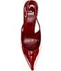 Color:Cherry Red Patent - Image 5 - Gambol Patent Leather Slingback Pumps