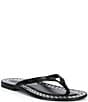 Jeffrey Campbell Katrina Flat Thong Studded Flip Flop Sandals - Image 1