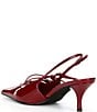 Color:Cherry Red Patent - Image 3 - Lash Patent Leather Strappy Slingback Pumps