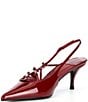 Color:Cherry Red Patent - Image 4 - Lash Patent Leather Strappy Slingback Pumps