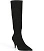 Jeffrey Campbell Looker Tall Suede Stiletto Heel Point Toe Boots - Image 1