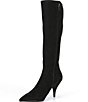 Jeffrey Campbell Looker Tall Suede Stiletto Heel Point Toe Boots - Image 4