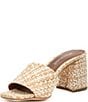 Color:White Tan - Image 4 - Mix It Raffia Slide Sandals