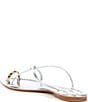 Color:Silver Gold - Image 3 - Pacifico Leather Toe Loop Flat Sandals
