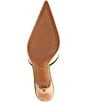 Jeffrey Campbell Parse Canvas Ostrich Embossed Pointed Cap Toe Dress Mules - Image 6