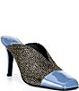 Jeffrey Campbell Passage Animal Print Patent Cap Toe Stiletto Mules - Image 1