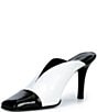 Jeffrey Campbell Passage Suede Metallic Square Cap Toe Mules - Image 4