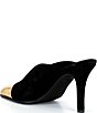 Jeffrey Campbell Passage Suede Metallic Square Cap Toe Mules - Image 3