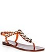 Jeffrey Campbell Plated Flat Stud Thong Sandals - Image 1