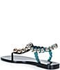 Jeffrey Campbell Plated Flat Stud Thong Sandals - Image 5