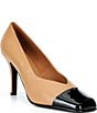 Jeffrey Campbell Sound Leather Square Patent Cap Toe Pumps - Image 1