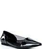 Jeffrey Campbell Stealthy Patent Leather Clear Side Pointed Toe Flats - Image 1