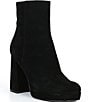 Jeffrey Campbell Step-Out Platform Suede Block Heel Boots - Image 1