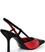 Jeffrey Campbell Vivid-J Rhinestone Pointed Cap Toe Slingback Pumps - Image 2