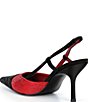 Jeffrey Campbell Vivid-J Rhinestone Pointed Cap Toe Slingback Pumps - Image 3