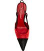 Jeffrey Campbell Vivid-J Rhinestone Pointed Cap Toe Slingback Pumps - Image 5