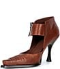 Jeffrey Campbell Written Leather Snip Toe Ankle Strap Pumps - Image 4