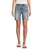 Color:Blossom - Image 1 - Jen7 By 7 For All Mankind Boyfriend High Rise Cut Off Hem Distress Shorts