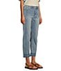 Color:LT FARRAH - Image 3 - Slim Fit Mid Rise Straight Leg Stretch Denim Jeans