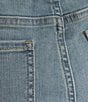 Color:LT FARRAH - Image 5 - Slim Fit Mid Rise Straight Leg Stretch Denim Jeans