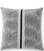 Jennifer Adams Strata Woven Bold Textured Stripe Decorative Square Pillow - Image 1