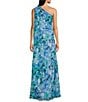 Jessica Howard One Shoulder Floral Print Dress, Color:Pearl Gray White - Image 2