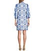 Jessica Howard Petite Size Embroidered Shift Dress, Color:Royal - Image 2