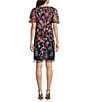 Jessica Howard Petite Size Floral Embroidered Mesh Sheath Dress, Color:Navy Multi - Image 2
