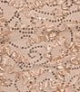 Jessica Howard Petite Size Flutter Sleeve V Neck Soutache Mesh Long Dress - Image 3