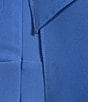Jessica Howard Plus Size Long Ruffle Rosette Chiffon Dress, Color:Azure - Image 3