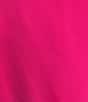 Color:Pink - Image 3 - Plus Size Short Dolman Sleeve Round Neck Blouson Dress