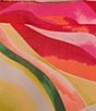 Color:Multi - Image 3 - Short Flutter Sleeve V-Neck Asymmetrical Hem Printed Faux Wrap Midi Dress