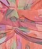 Color:Pink Multi - Image 5 - Short Flutter Sleeve V-Neck Twist Waist Floral Midi Dress