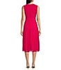 Jessica Howard Sleeveless Pleated Midi Dress, Color:Raspberry - Image 2
