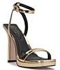 Color:Gold - Image 1 - Adonia Ankle Strap Platform Dress Sandals