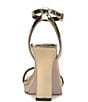 Color:Gold - Image 3 - Adonia Ankle Strap Platform Dress Sandals