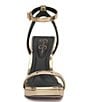 Color:Gold - Image 5 - Adonia Ankle Strap Platform Dress Sandals