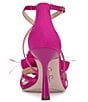 Color:Bright Pink - Image 3 - Allore Flower Feather Dress Sandals